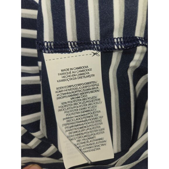 RLX Ralph Lauren Mens Striped Polo XL Navy/White Polyester - Picture 6 of 8